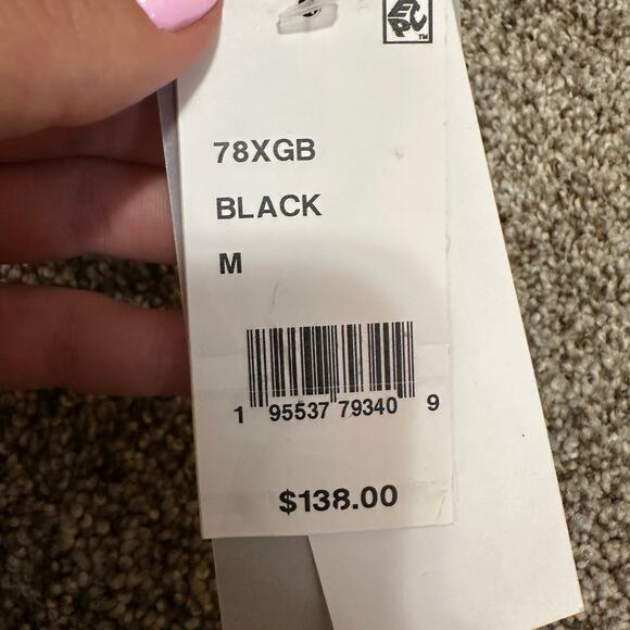 FRENCH CONNECTION Women's Fluffy Knit V Neck Oversized Sweater Size M In Black - Picture 8 of 11